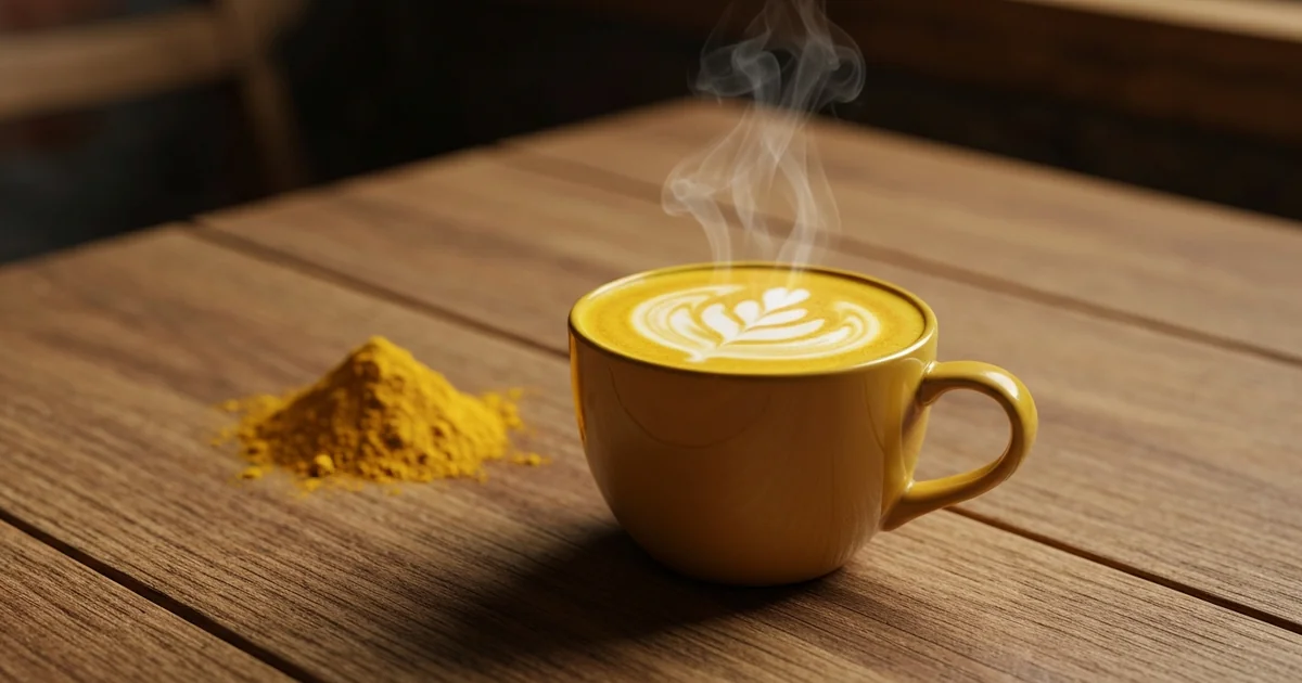 Illustration de l'article sur recette golden latte curcuma